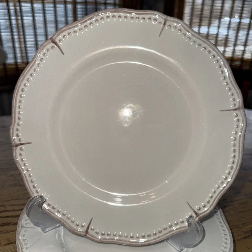 AMBERLY - JCPenney Dinnerware, Ivory ‎ Set 4 Salad Plates 8 5/8